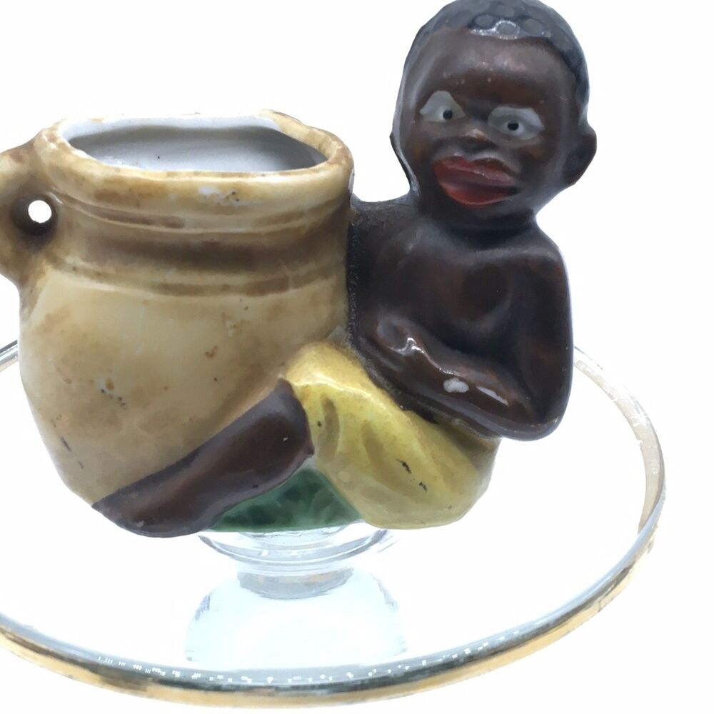 Vintage Americana Figurine Toothpick Ash Holder Occupied Japan Small